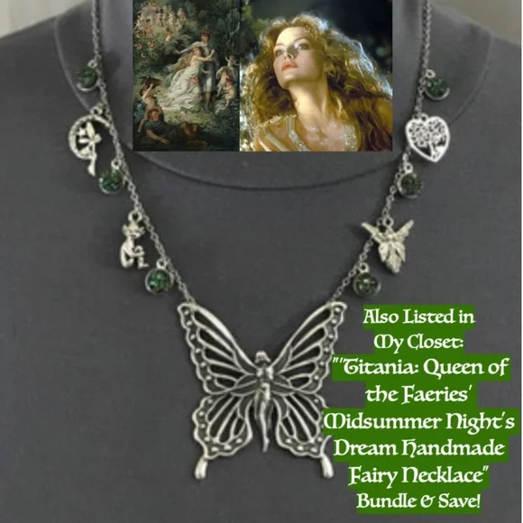 SOLD—“La Belle Dame Sans Merci" John Keats Handmade Literature Necklace - Picture 16 of 16